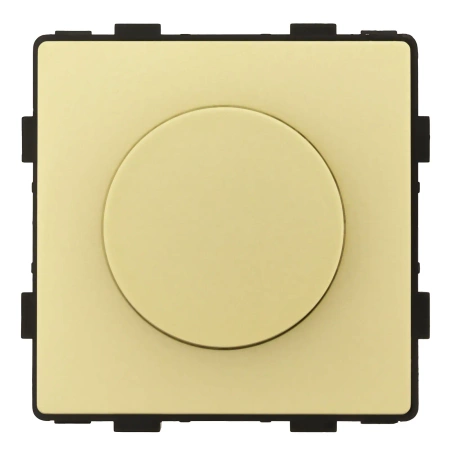 Ściemniacz 500W (80W LED) złoty podtynkowy z ramką szklaną - TAWOIA Glass