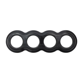 Ramka poczwórna okrągła typu ósemka ceramiczna czarna Ceramic Loft