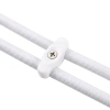 Uchwyt kabla podwójny ceramiczny biały 35x11mm Ceramic Classic Loft