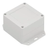 Obudowa hermetyczna ZP90.90.60UJH, 91,6 × 91,4 × 60 mm, ABS, jasnoszara, z uchem, Kradex