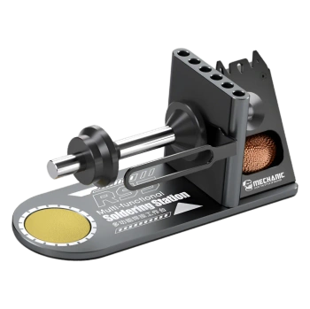 Podstawka pod lutownice RS5 Mechanic z uchwytem na cynę i groty. Organizer ze stopu aluminium