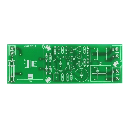 Opóźniacz załączenia głośników 230V do wzmacniacza audio - PCB do projektu AVT 5717