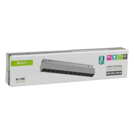 Reflektor szynowy magnetyczny liniowy 12W 960lm 4000K biały M-LINE