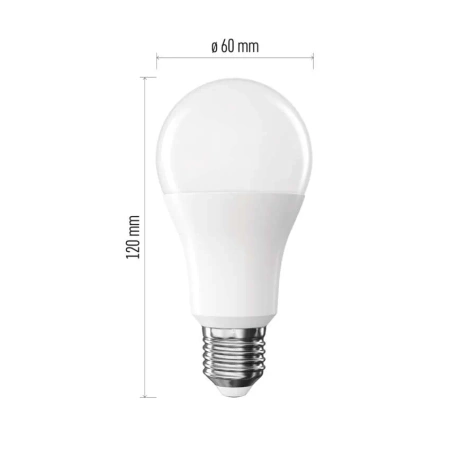 Żarówka LED E27 bańka A60, 14 W, odpowiednik 120 W, ciepła biel, 1901 lm, EMOS ZAR-E-ZQ5D75