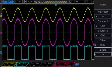 Czterokanałowy oscyloskop cyfrowy 4x250MHz z generatorem DDS Hantek DSO4254C