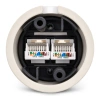 Natynkowe gniazdo Ethernet Cat.5e x2 ceramiczne czarne Ceramic Classic Loft