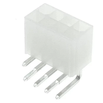Wtyk ATX 8-stykowy męski kątowy do montażu na PCB, raster 4,20 mm, biały, KWM4505-08R