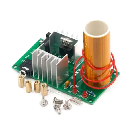 Generator Tesli 15W, 15-24Vdc, DIY - generator wysokiego napięcia do samodzielnego złożenia