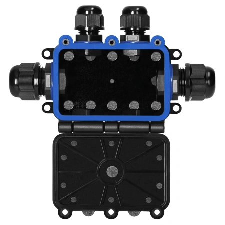 Puszka natynkowa IP68 Heavy-Duty z 6 dławnicami M20/M16, OR-JB-13815/6 ORNO