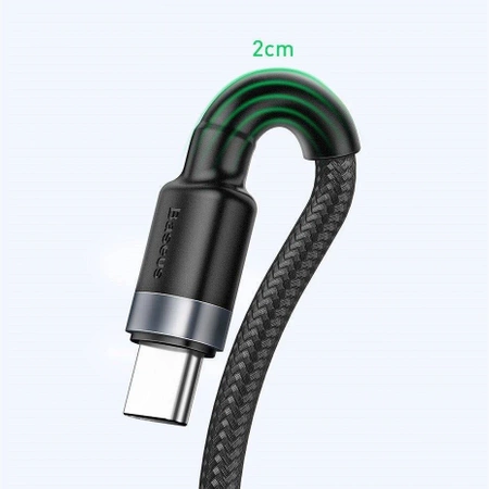Kabel USB do USB-C 40W szybkie ładowania QC3.0 1m czarno-szary PG1