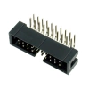 Wtyk IDC 20-stykowy kątowy do montażu na PCB, raster 2,54 mm ze złoconymi stykami, Z-WS20W