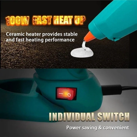 Pistolet do kleju na gorąco Proskit GK-392B, sztyfty 11mm, 100W