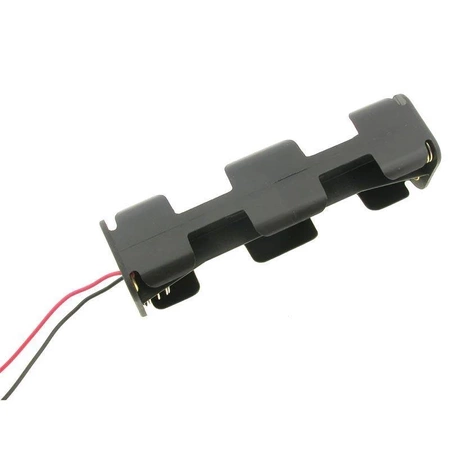 Koszyk baterii AA x8 długi 2x4 z przewodami, BH382B