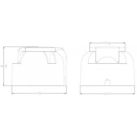 Gniazdo przyczepy 7pin, aluminiowe, 12V, E1230
