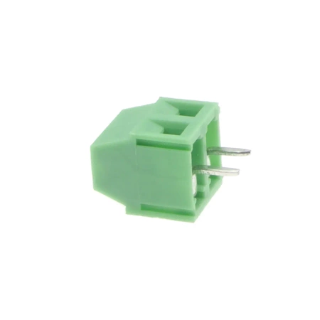 Złącze śrubowe do druku, 2 pola, raster 3,5mm, wysokość 8,6mm, 150V / 10A, 1,5mm², PA66, Degson DG381