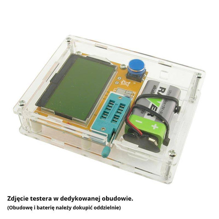 Miernik LCR-T4 FNIRSI - tester tranzystorów, rezystorów, cewek, kondensatorów, diod i innych