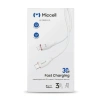 Kabel USB-C - Lightning, 30 W, 1,5 m, biały, Miccell, MIC-003745