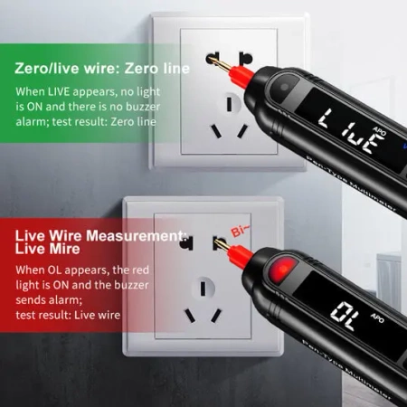 Multimetr cyfrowy w formie długopisu NOYAFA NF-620 Smart Pen – tester napięcia, rezystancji i ciągłości obwodu