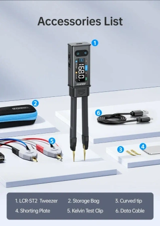Pęsetowy Tester elementów LCR-ST2 PLUS FNIRSI