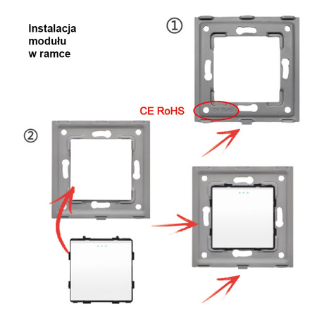 Gniazdko elektryczne z uziemieniem czarne podtynkowe z ramką szklaną - TAWOIA Glass