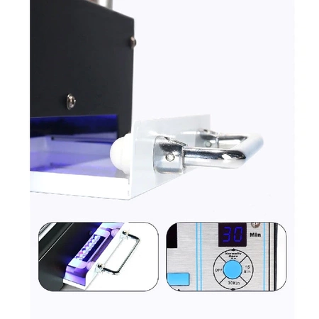 Podgrzewacz, separator wyświetlaczy WEP 946D-III z lampa LED UV