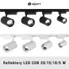 Reflektor szynowy LED 5W, 497lm, 4100K, czarny