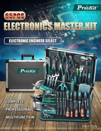 Zestaw narzędzi z lutownicą, PK-1700NB Proskit