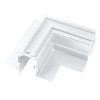 Łącznik kątowy do szyny magnetycznej poziomy podtynkowy biały M-LINE