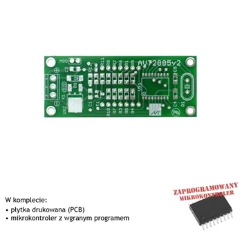 Miernik częstotliwości 10Hz - 20MHz, PCB i mikroprocesor do projektu AVT2885