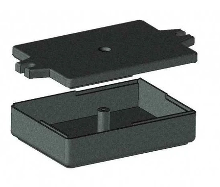 Obudowa uniwersalna Z23U, 84 × 59 × 23 mm, ABS, czarna, z uchem, Kradex