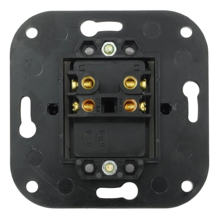 Włącznik światła podwójny kołyskowy ceramiczny, okrągły z ramką, podtynkowy biały Ceramic Loft