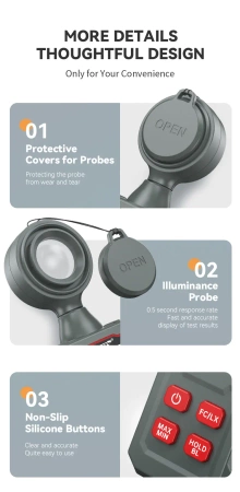 Luksomierz Noyafa NF-564 zakres: LUX: 0–200000, FC: 0–19999