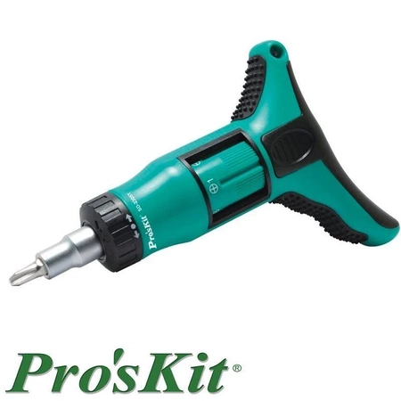 Wkrętak z magazynkiem bitów 7szt i grzechotką, Proskit SD-2305T