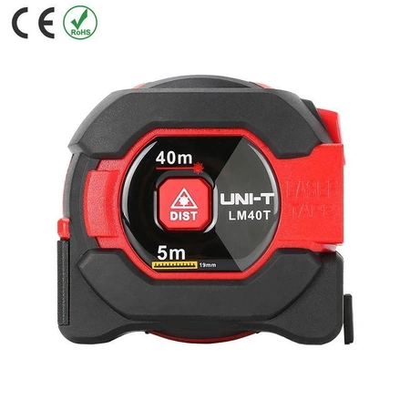 Miernik odległości, dalmierz laserowy LM40T Uni-T, zakres 40m, taśma 5m
