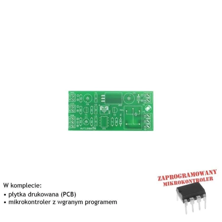 Czasowy włącznik zbliżeniowy IR 8-12 V - PCB i mikroprocesor do projektu AVT 1980