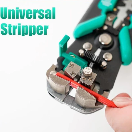 Ściągacz izolacji 0.2-6mm2 automat, zaciskarka konektorów nieizolowanych i izolowanych 0.5-6mm2, 8PK-371DU Proskit