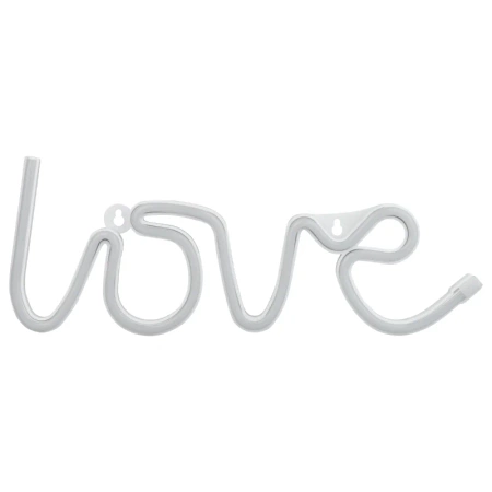 Neon LED "love", dekoracja LED 34x12,5cm zasilanie z baterii lub USB
