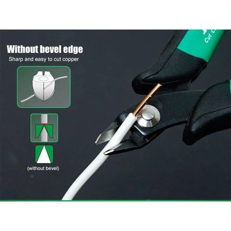 Szczypce tnące boczne obcinaczki Cu 1.6mm, 135mm, Proskit PM-30D