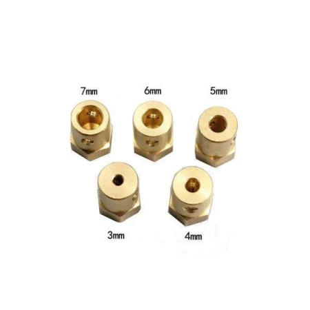 Piasta sześciokątna do koła na oś 3mm - do robotów, projektów DIY
