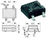 Mostek prostowniczy DF08S - 1A 800V SMD