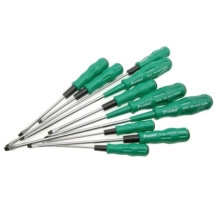 Wkrętak płaski 5 mm Pro-Soft, długość 185 mm, ProsKit 89402A
