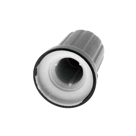 Gałka do potencjometru na oś 6mm - 13x17mm - czarna, zielony znacznik - N-9