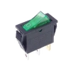Włącznik ON-OFF RS101-16C3L 15A 250V, zielony pojedynczy