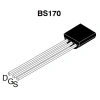 Tranzystor BS170 MOS N-FET 60V 0.3A 0.8W TO92