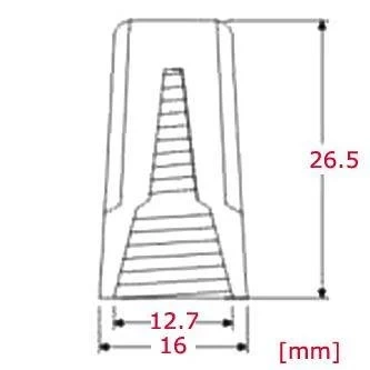 Nakrętka drutowa do łączenia przewodów 300 V~, zakres 22–14 AWG, czerwony, SP6