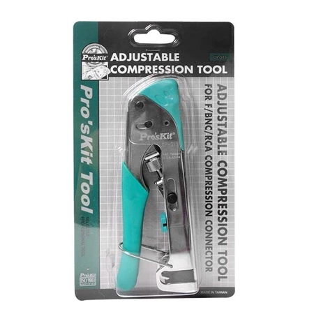 Zaciskarka złączy kompresowanych F, BNC i RCA, Proskit CP-313