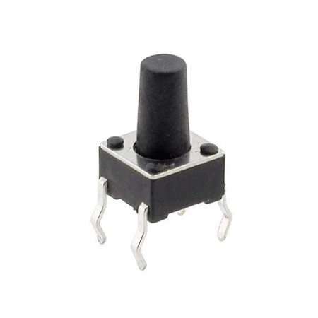 Mikroprzełącznik tact switch 6 mm THT 6 × 6 mm, wysokość 9,5 mm