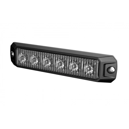 Lampa błyskowa LED do pojazdu, 7W, 6 LED, światło pomarańczowe, śruby, R65 R10, 12V/24V, LW0042