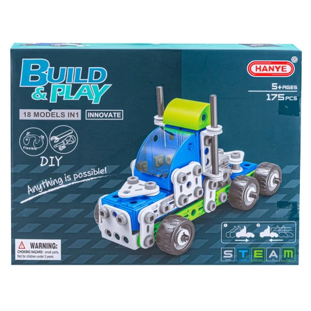 Klocki konstrukcyjne: pojazdy budowlane 18w1