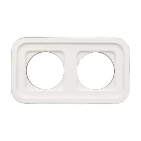 Ramka podwójna kwadratowa ceramiczna czarna Ceramic Loft